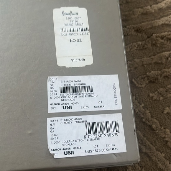 Authentic Giorgio Armani necklace One Of A KIND - Picture 10 of 10